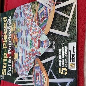 quilting pattern booklet titled Strip-Pieced Patio Patchwork